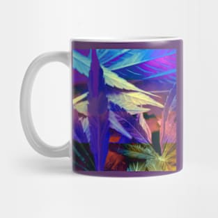 Colorful Abstract Leaves Mug